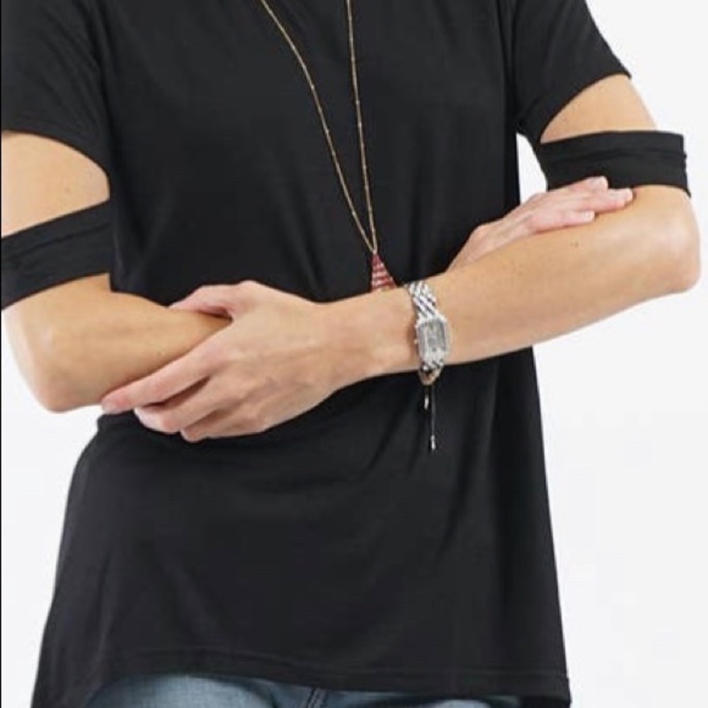 Hi Low Split Sleeve Tunic Top NWT